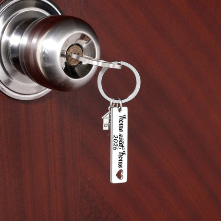 Kvekstio 2PCS 2026 Home Sweet Home Key Chain Housewarming Presents, New Homeowner Keychain Closing Gift Ideas, Real Estate Gifts From Agent For Client Congratulations.