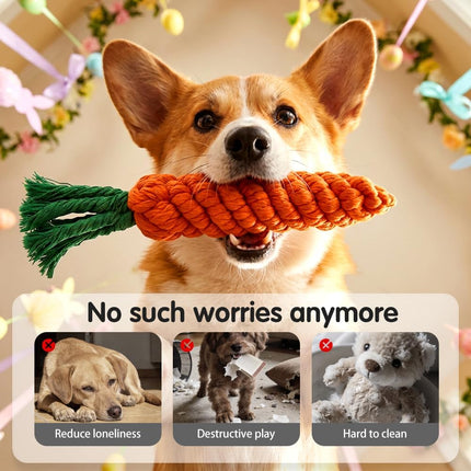2025 New Calming Duck for Dogs, Quack-Quack Dog Toy with Soft Squeaker, Durable Yellow Stuffed Toy, Indoor Puppy Chewers (Yellow).