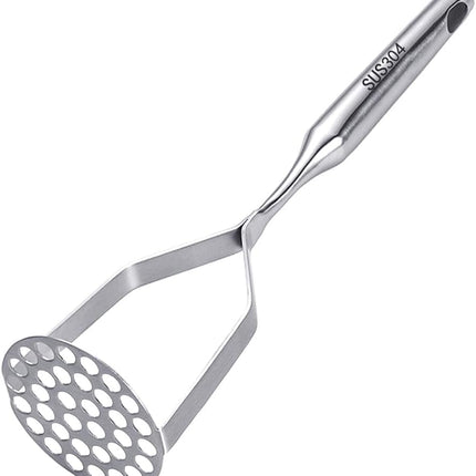 Potato Masher Stainless Steel,Mashed Potatoes Masher Kitchen Tool, Handle Potato Smasher for Potatoes,Avocado, Vegetables, Meat,12Inch Heavy Duty Metal Mashing Utensil, Dishwasher Safe.