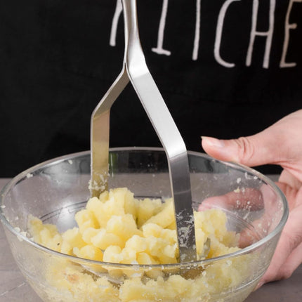Potato Masher Stainless Steel,Mashed Potatoes Masher Kitchen Tool, Handle Potato Smasher for Potatoes,Avocado, Vegetables, Meat,12Inch Heavy Duty Metal Mashing Utensil, Dishwasher Safe.