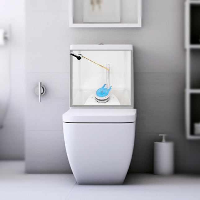 Large 3-Inch Toilet Flapper Replacement Compatible with Gerber 99-788, Water Conserving Toilet Flappers for 3 Inch Flush Valves, Stainless Steel Chain, High Performance, Easy to Install, Blue.