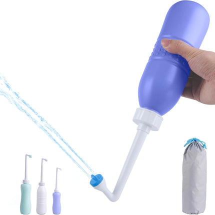 Portable Bidet Sprayer and Travel Bidet with Hand Held Bidet Bottle for Personal Cleansing Use Extended Nozzle - Personal Hygiene Care Toilet Bidet Shower/Bathroom Bidet Spray -21.8oz(620ml).