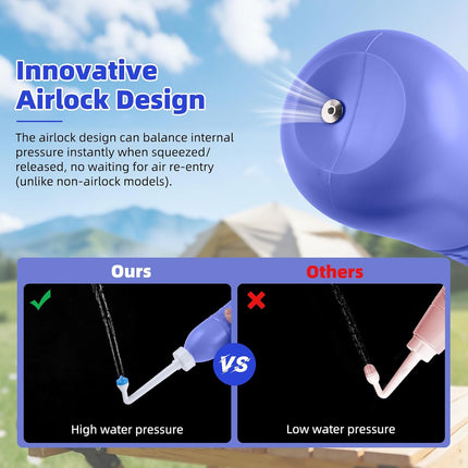 Portable Bidet Sprayer and Travel Bidet with Hand Held Bidet Bottle for Personal Cleansing Use Extended Nozzle - Personal Hygiene Care Toilet Bidet Shower/Bathroom Bidet Spray -21.8oz(620ml).