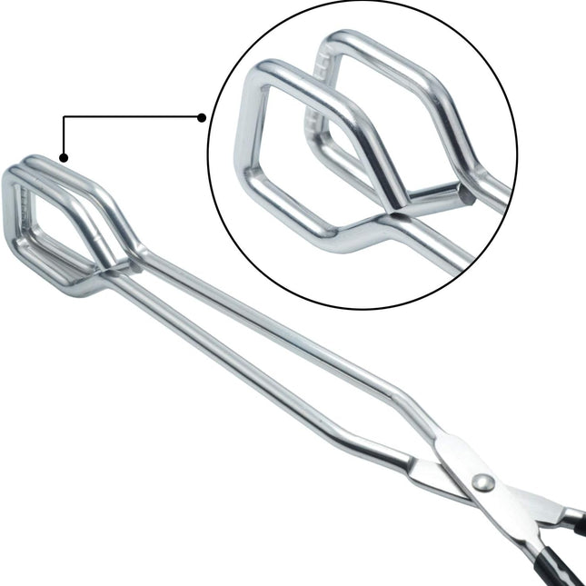10-Inch Kitchen Scissor Tongs Stainless Steel Scissor Cooking Tongs.