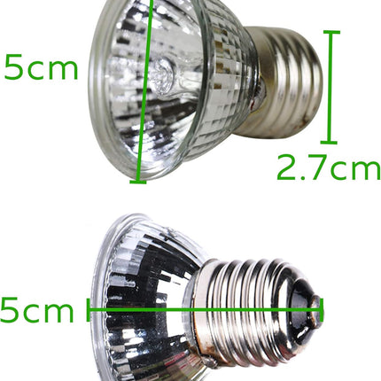 4-Pack 75W UVA+UVB Bulbs | Heat and Light for Reptiles and Amphibian Tanks, Terrariums and Cages | Works with Various Lamp Fixtures.