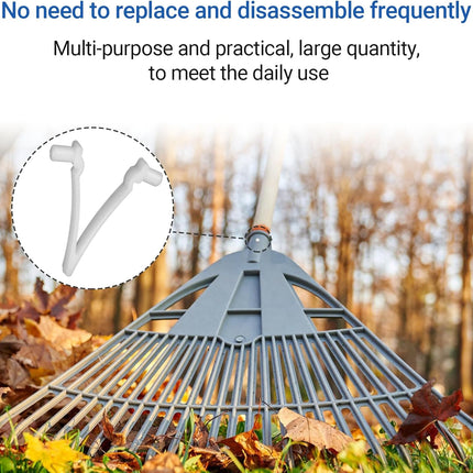 (21-Pack)  Replacement Pool V-Clips - Pool Brush Plastic Clips/Pool Pole Net Clips for Cleaning Pool Walls - Perfect for Pool Brushes, Skimmers, and Leaf Nets - Made from Heavy-Duty Plastic.