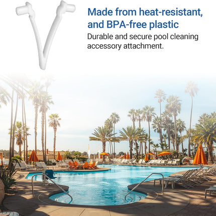 (21-Pack)  Replacement Pool V-Clips - Pool Brush Plastic Clips/Pool Pole Net Clips for Cleaning Pool Walls - Perfect for Pool Brushes, Skimmers, and Leaf Nets - Made from Heavy-Duty Plastic.