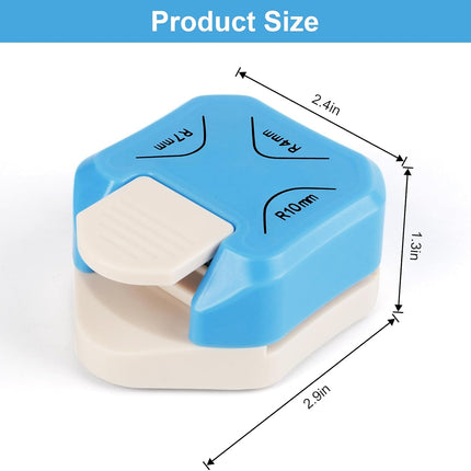 6 Pack Silicone Soda Can Cover Lids, Reusable Soda Can Lids Beer Can + Paper Corner Rounder Punch, Corner Punch Corner Cutter.