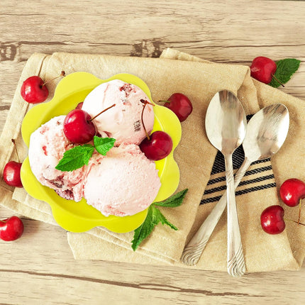 200 Pcs Colorful Snow Cone Cups with Spoon Straws,Flower Shaped Ice Cream Cup,Plastic Cone Snacks Cups for Summer Holiday,Party Trifle and Shaved Ice.