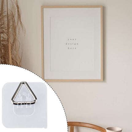 Wall Hangers 20 Pack - Vertical Plate Holders, Adhesive Picture Hanger for Wall Decoration.