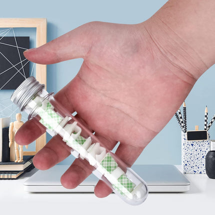6PCS Plastic Test Tubes with Screw Caps 45ml Clear Tubes for Scientific Experiments, Party Decoration, Sample, Candy, Bath Salt, Storage.