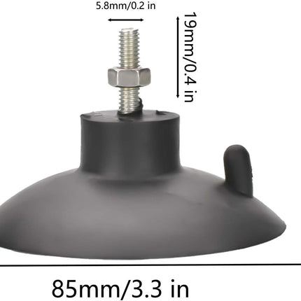 4 PCs French Fry Suction Cup Feet Commercial Suction Cup Feet with Screws for Industrial Commercial French Fry Cutter (Black).