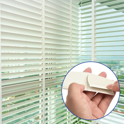 8 Pcs Horizontal Blind Repair Tabs Mini Blind Slat Repair Kit Horizontal Blinds Replacement Slats White Blind Fixers for Horizontal Blinds (2" W x 3.5" L).