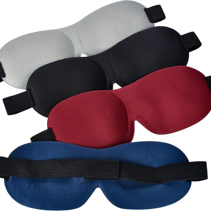 4 Pcs Sleep Mask 3D Eye Mask for Sleeping Eye Covers for Back and Side Sleeper at Travel, Sleep, Airplane.
