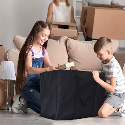 Extra Large Moving Bags with Strg Zippers & Carrying Handles, Storage Bags Storage Totes for Clothes, Moving Supplies, Space Saving Oversized Storage Bag Organizer for Moving, Traveling (2 Pack).