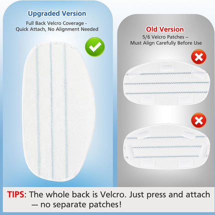 6 Pack Replacement Steam Mop Pads Compatible for PurSteam ThermaPro 10-in-1.