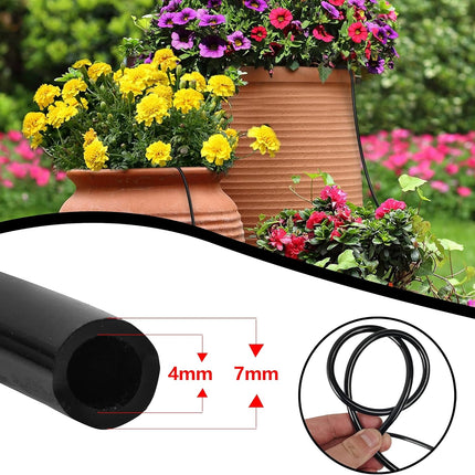 50 Feet Blank Distribution Tubing Irrigation Drip Hose, 1/4 Inch Drip Line.