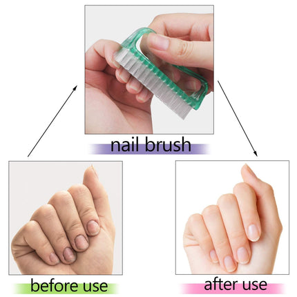 4PCS Wide Tooth Detangling Comb, Large Hair Styling Comb for Curly, Hand Fingernail Scrub Cleaning Brushes for Toes and Nails Cleaner.