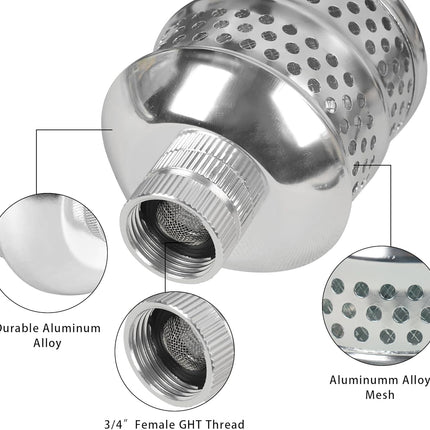 2 Pack Bubbler Sprinkler Heads, Aluminum Diffuser Flood Nozzle for Delicate Watering, Gentle Garden Metal Watering Soaker Sprinkler for Plants Garden Lawn Yard.