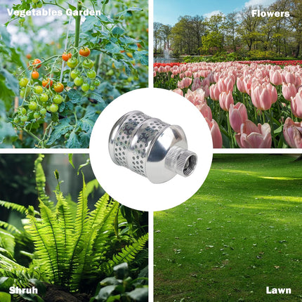 2 Pack Bubbler Sprinkler Heads, Aluminum Diffuser Flood Nozzle for Delicate Watering, Gentle Garden Metal Watering Soaker Sprinkler for Plants Garden Lawn Yard.