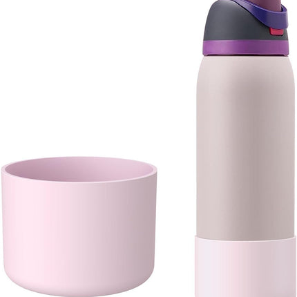Silice Boot for Owala Water Bottle 24 oz 32 oz 40 oz, 2PCS Anti-Slip Protective Sleeve for FreeSip/Twist/Flip Water Bottles, BPA Free, Dishwasher Safe, Bottom Bumper Cover Cup Accessories.