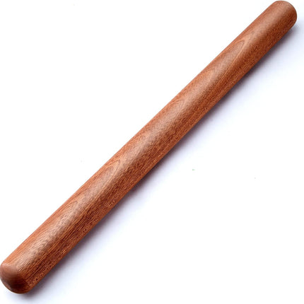 French Rolling Pin, 17.7 Inches Wood Rolling Pin for Baking Extra Lg Thickened, Classic Wooden Dough Roller for Fdant Pizza Pie Crust Cookie Pastry, Essential Kitchen Utensil, Brown.