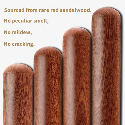 French Rolling Pin, 17.7 Inches Wood Rolling Pin for Baking Extra Lg Thickened, Classic Wooden Dough Roller for Fdant Pizza Pie Crust Cookie Pastry, Essential Kitchen Utensil, Brown.