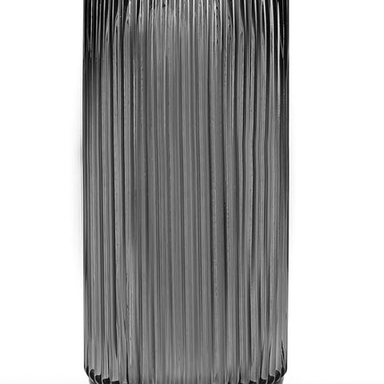 Flower Vase 7.6 Inch Grey Thickened Glass Vase for Lego Flowers,Bookshelf,Dinner Table,Office Desktop,Meeting Room,Bathroom,Countertop,Home Christmas Day Decorati.