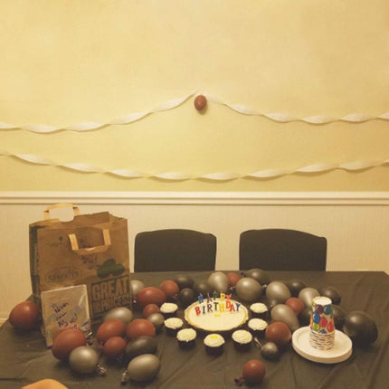 60 Pack The Office Balloons Birthday Decoration Brown & Black Silver Party Merchandise by Dwight K. Schrute Theme birthday Decorations (12 Inch).