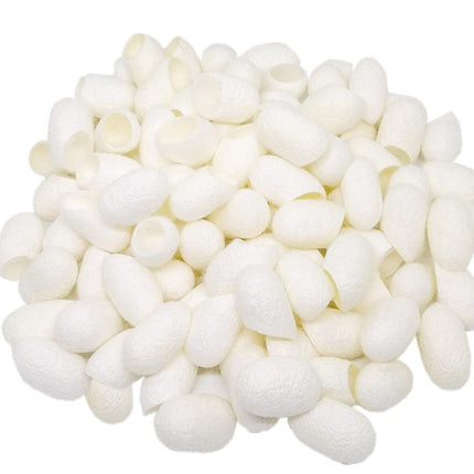 Petluno 100pcs Fresh Natural Silk Ball Cocoons Facial Cleanser Balls Healthy Skin Care Scrub Face Massage.
