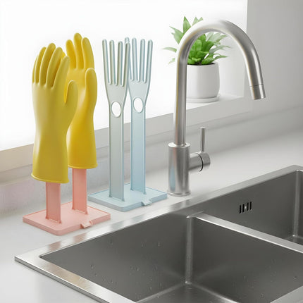 2 Pcs Kitchen Glove Holder, Kitchen Glove Stand Holder Plastic Glover Drying Dryer Rack.