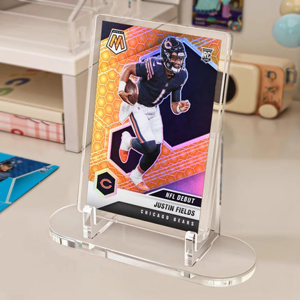 tutata Acrylic Trading Card Display Stand, 10 Pack Clear Card Stands, Card Stands for Sports Cards, Sports Card Holder, PSA Graded Card Display.