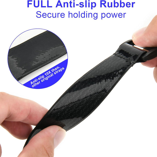 Cinch Straps with Anti-Slip Silicone Strips, 1 x 14" Hook & Loop Fastening Cable Strap Heavy Duty Multipurpose Straps for Extension Cord Cable Ropes Bike RV & Hose Organization Storage.