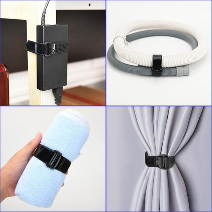 Cinch Straps with Anti-Slip Silicone Strips, 1 x 14" Hook & Loop Fastening Cable Strap Heavy Duty Multipurpose Straps for Extension Cord Cable Ropes Bike RV & Hose Organization Storage.