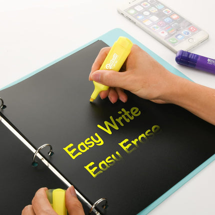 3 Ring Binder Dividers with 5-Tabs for Letter Size, 1/5 Cut, 3-Hole Punched, Write & Erase Plastic Binder Dividers Extra Durable Section Index Dividers for Binders, Pack of 2 Sets, 10 Dividers Total.