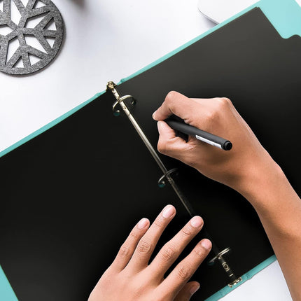3 Ring Binder Dividers with 5-Tabs for Letter Size, 1/5 Cut, 3-Hole Punched, Write & Erase Plastic Binder Dividers Extra Durable Section Index Dividers for Binders, Pack of 2 Sets, 10 Dividers Total.