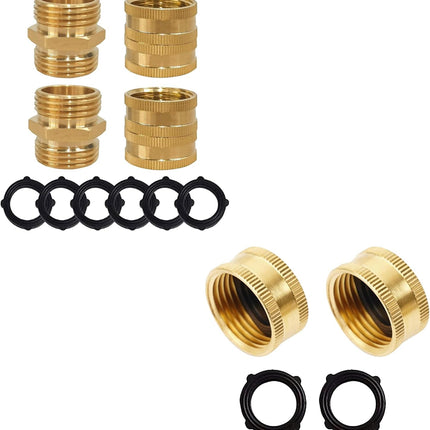 Garden Hose Adapter + Brass Garden Hose End Caps.