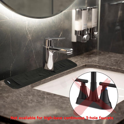 Faucet Mat for Bathroom Sink - Easy to Clean, Anti-Slip Splash Guard with Fast Drying Properties - Protective Sink Tray Ideal for Stone Sinks in Bathroom & Kitchen.