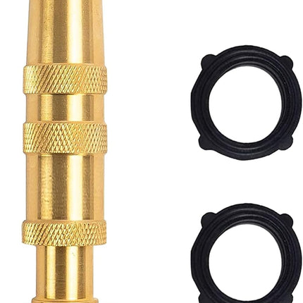 Garden Hose Adapter + 4" Twist Hose Nozzle.