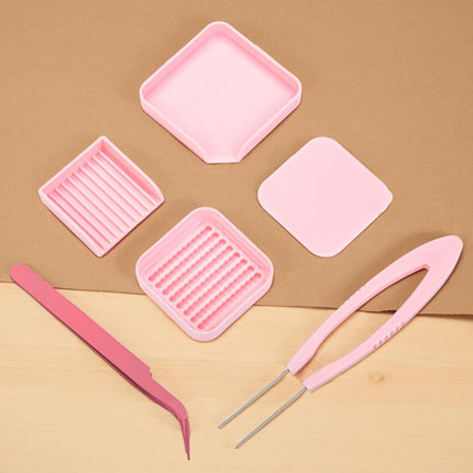 Homakover 2.6mm Fuse Bead Picking Tray Kit – Beads Craft Tool Set with Pickup Tray, Storage Box, Stainless Steel Tweezer(Random Color), Aligner Trays & Needle Tweezer for Arts & Crafts Projects.