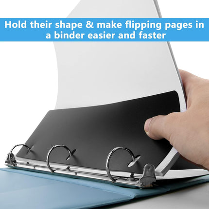 20 PCS Flat Sheet Lifters, Sheet Flatteners, Sheet Lifters Binders, Plastic Sheet Lifters, Protect Binder Page Sheet for 11-Inch x 8-1/2-Inch 3 Ring Binder, D Ring Binders.