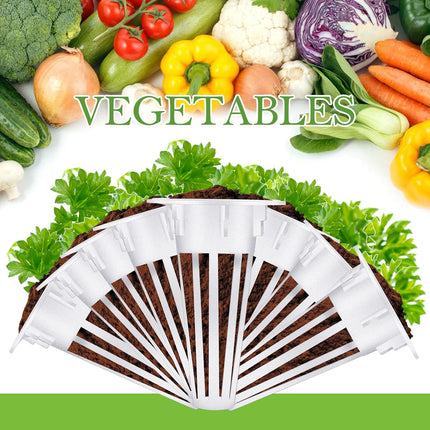 Cunhill 100 Pcs Hydroponic Growing Kit Include 50 Pcs Plant Replacement Basket Containers and 50 Pcs Seed Pot Label Compatible with Hydroponic Growing System(0.5 Inch,White).