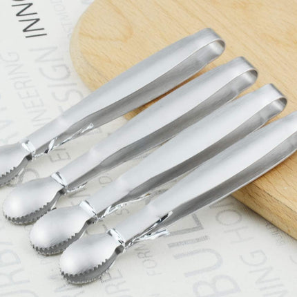 5" Mini Serving Tongs Set, Tiny Stainless Steel Small Tongs for Appetizers, Tea Party, Coffee Bar, Desserts, Set of 4.