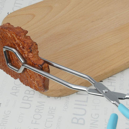 Kitchen Scissor Tongs 10-Inch with Comfort-Grip Handle Heavy Duty Stainless Steel Scissor Cooking Tongs.