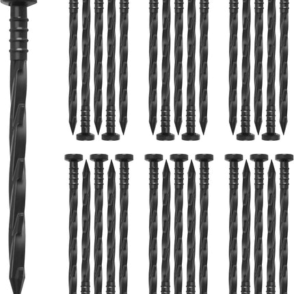 30 pcs Landscape Edging Anchoring Spikes, 6 inches Yard Lawn Paver Edging Stakes for Weed Barrier, Garden Fence, Artificial Turf.