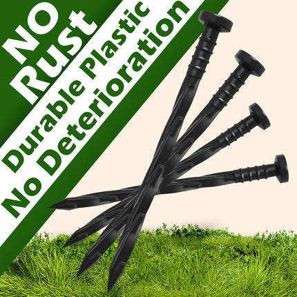 30 pcs Landscape Edging Anchoring Spikes, 6 inches Yard Lawn Paver Edging Stakes for Weed Barrier, Garden Fence, Artificial Turf.