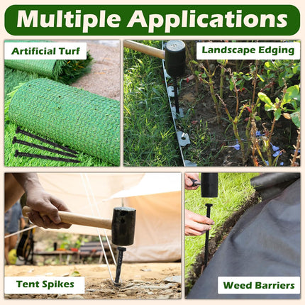 30 pcs Landscape Edging Anchoring Spikes, 6 inches Yard Lawn Paver Edging Stakes for Weed Barrier, Garden Fence, Artificial Turf.