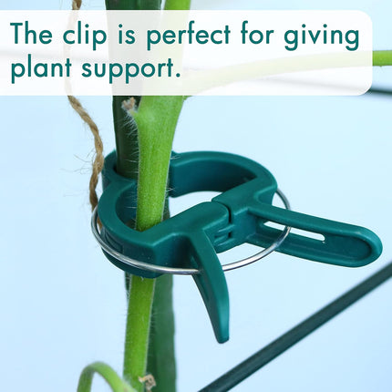 48 Pcs Garden Plant Clips, Plant Support Clips for Securing Stems, Flowers or Climbing Vines to Tomato Cages, Trellis.