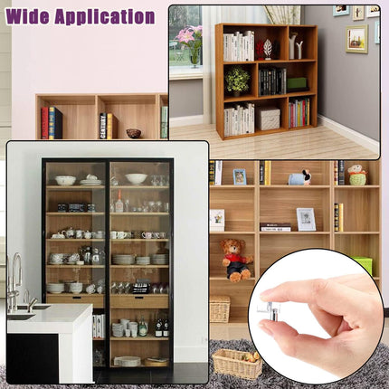 5 Millimeters Shelf Support Peg，Support Cabinet Shelf Pins，Clear Plastic Replacement Peg Cabinet Shelf Supports Pins for Kitchen Furniture Book Shelves Shelf Holder Locking Pins (20 Pieces).