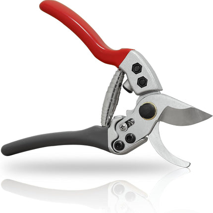 8" Bypass Prunning Shear Garden Scissors, SK5 Sharp Precision Cut Steel Blade Pruner, Blade Lock.